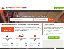 Tablet Screenshot of europa-manutencion.com